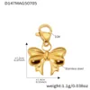 D147-golden bow pendant