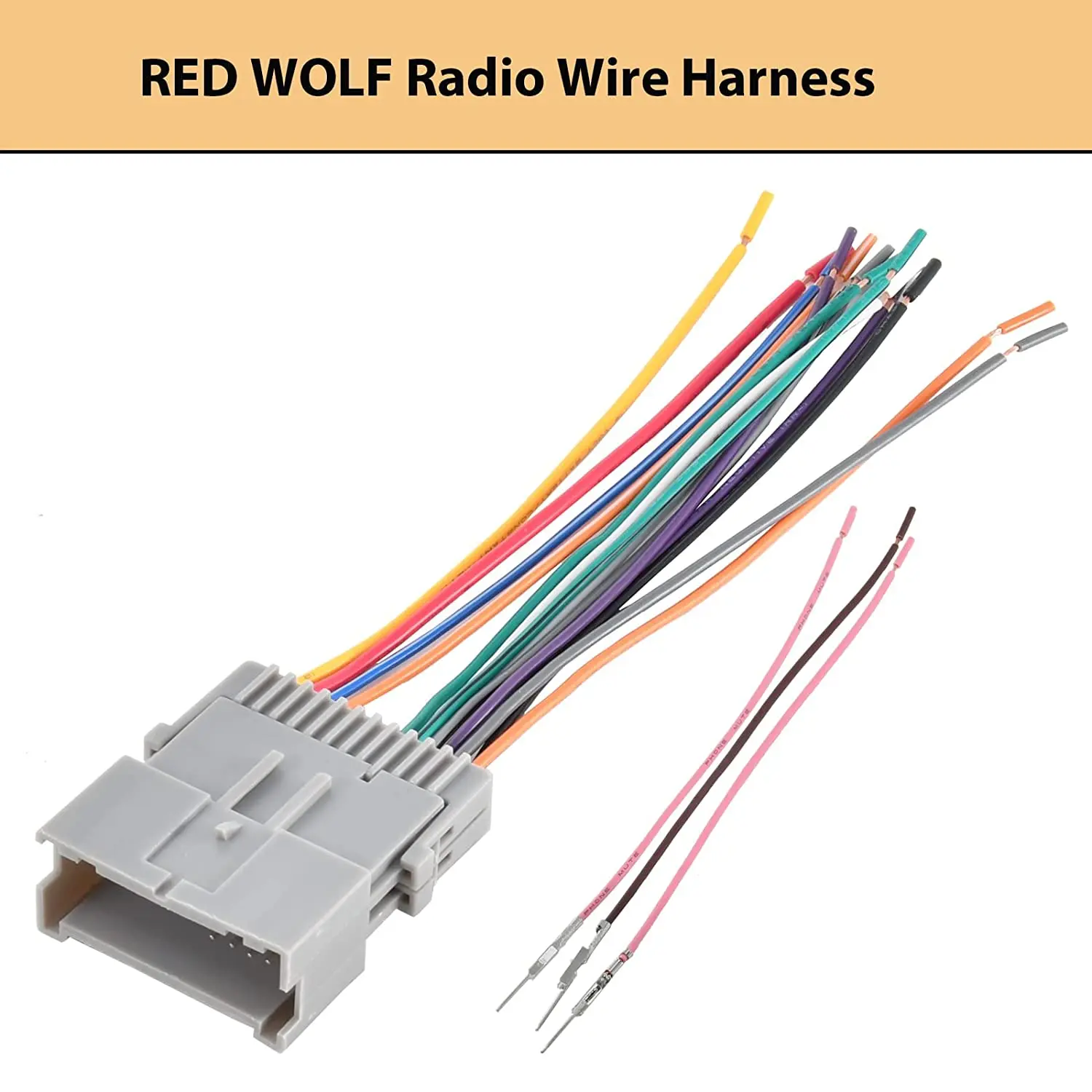 product aftermarket car stereo radio wiring harness adapter connector 2006 2013 chevy gmc express savanah buick electronic automobiles-1
