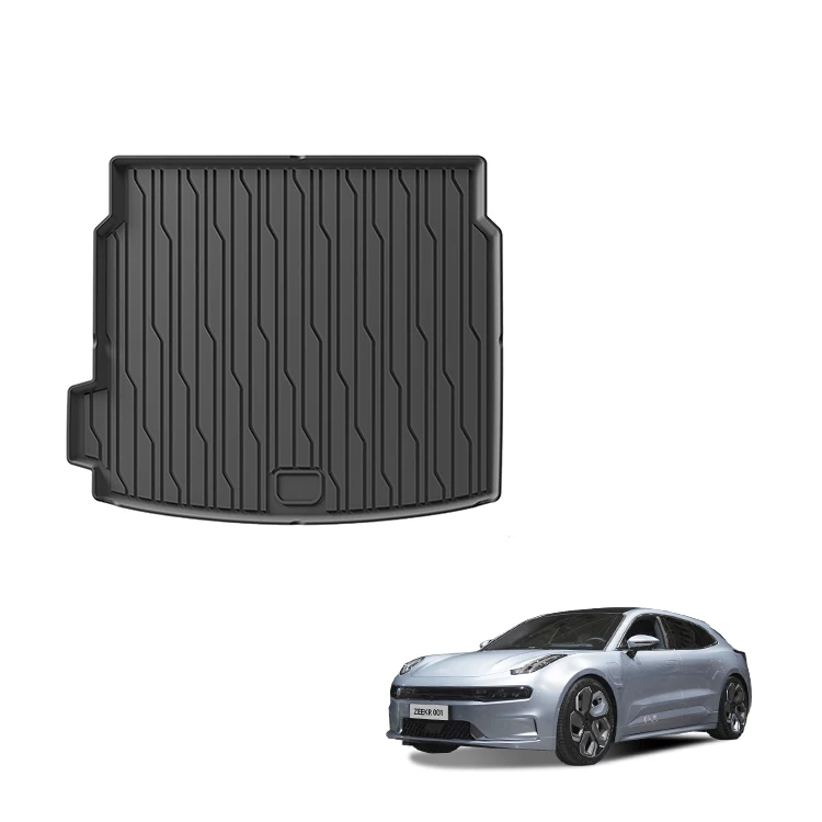 Alfombrilla para maletero de coche Zeekr 001 2024, de goma, impermeable, TPE, para maletero, accesorio interior.