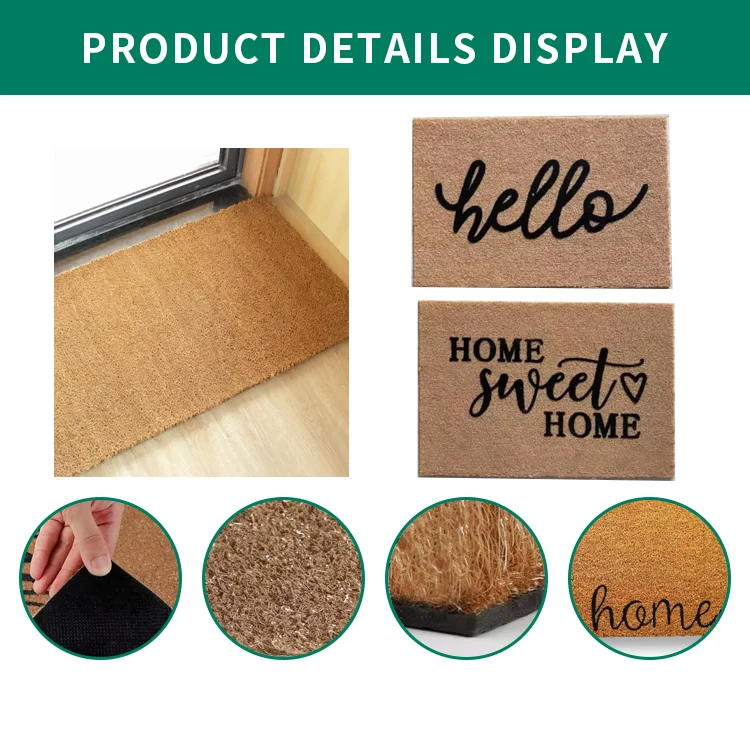 Custom Coir Doormat Blank Outdoor Mat Good Quality Door Mat Anti Slip