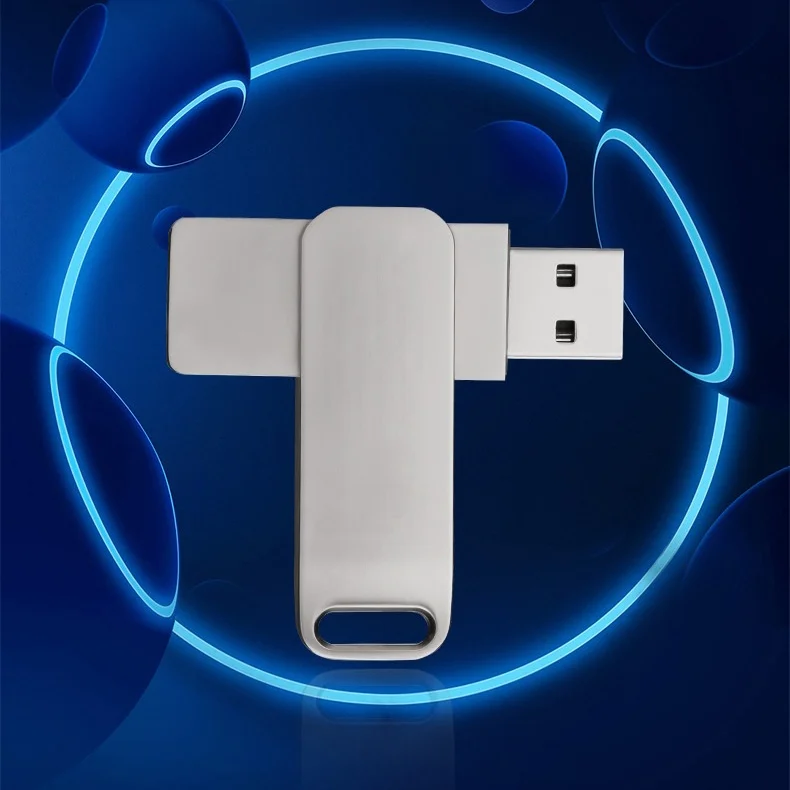 Hotsell旋转金属u盘2gb 4gb 8gb 16gb 32gb 64GB定制标志u盘