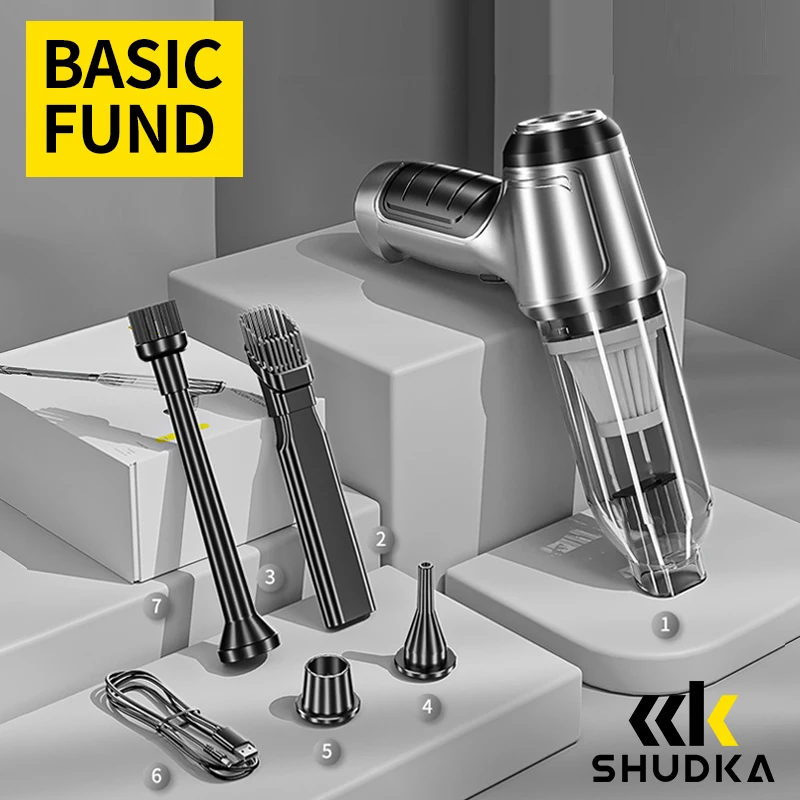 Новинка 2023, беспроводной пылесос Air Duster, 12000 па, бесщеточный двигатель, ручной пылесос, воздуходувка для автомобиля, рабочего стола, клавиатуры, ящика