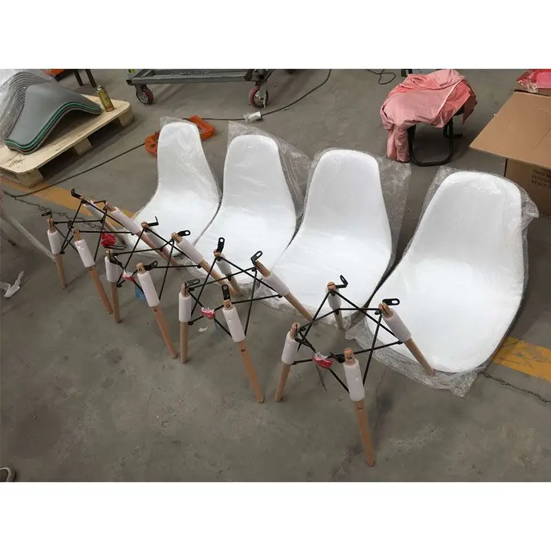 4 faux leather dining chairs
