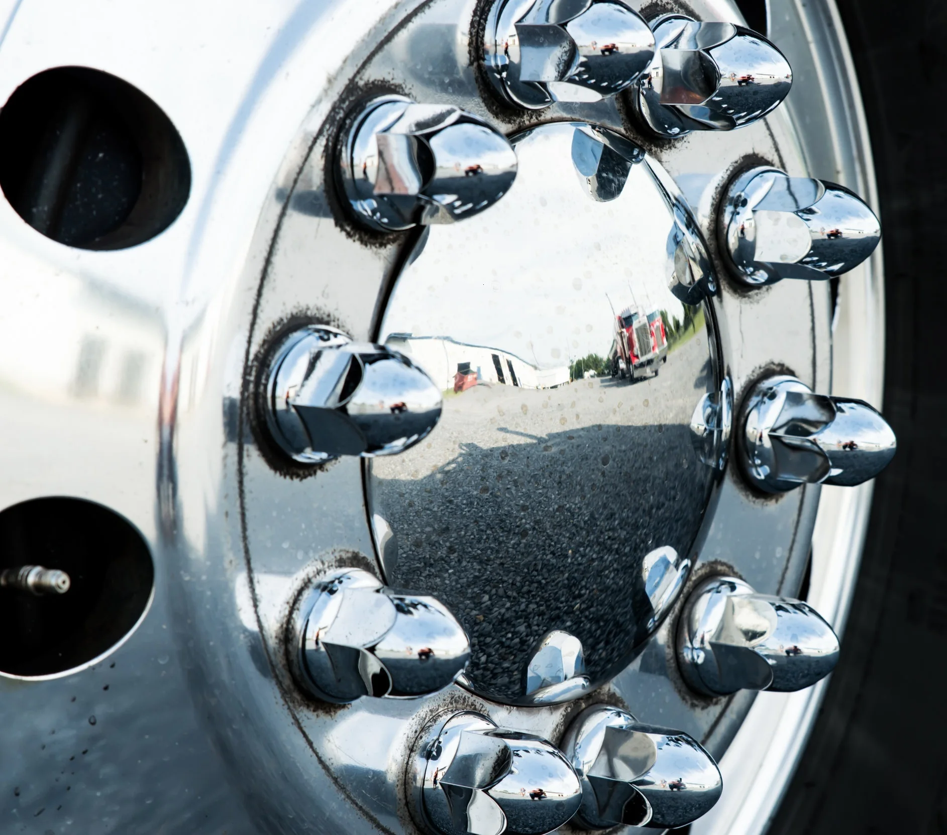 Trucks Trailers Chrome Lug Nut Covers Without Flanges For 38mm Lugs