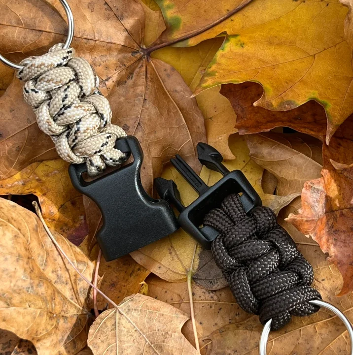 Makramee Schlüsselanhänger Mit Karabiner Für Camping Und Wandern_voghion.com