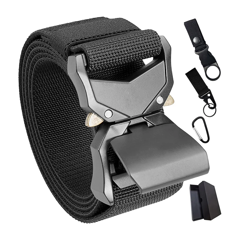 High Quality Durable Tactical Belts Nylon Web Work Belt with Heavy Duty Quick Release Tactical Belt