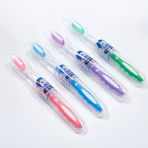 Eco-friendly Adult Toothbrush Chinese Factory Customized Soft White Bristles Biodegradable Disposable Plastic Toothbrush for