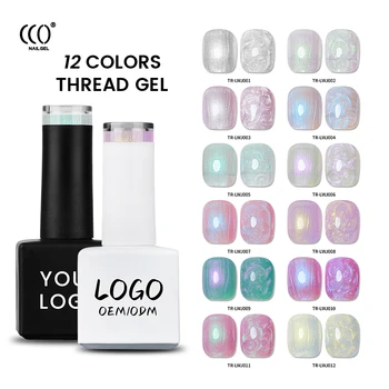 OEM CCO Private Label 12 Color UV Gel Thread Customizable Product with Diverse Color Options