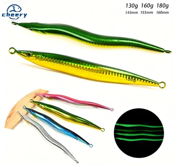 CHEERY Fast-Sinking Iron Plate S-Shaped Long Strip Little Jack Quick-Pull Lead Fish Lure 130g-180g Hairtail Cuttlefish Mackerel – Lure – view 2