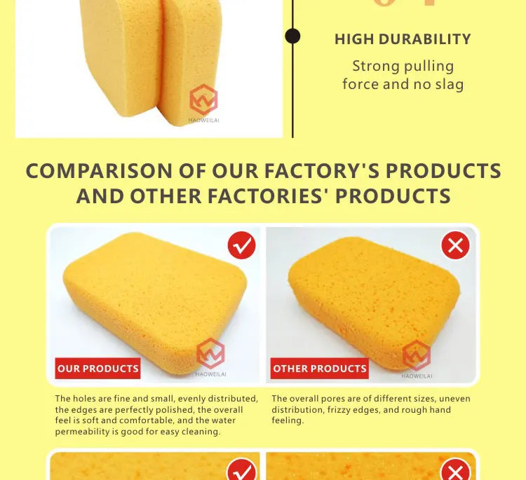 Factory Wholesale Reusable Cleaning Sponge Hydrophilic Super Absorbent