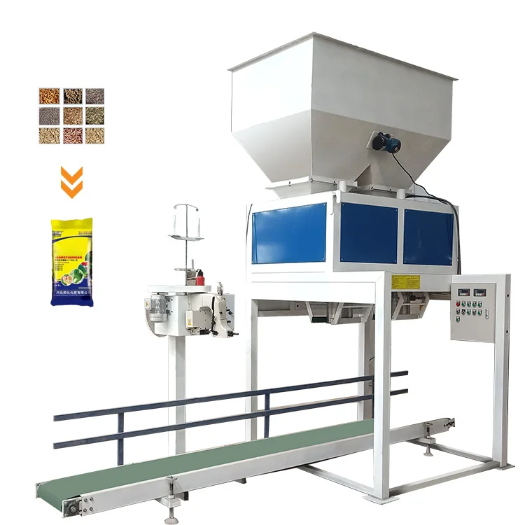 Multi-Function Packaging Machine Sunflower Seeds Feed Legume Beans Fertilizer Wood Granule duplex Packing Machine