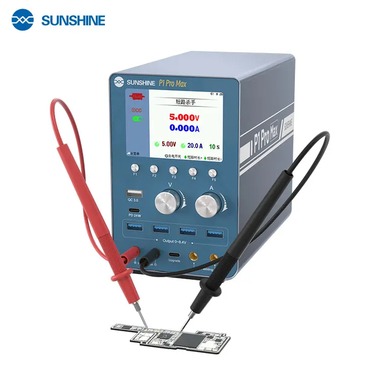 SUNSHINE P1 Pro MAX Intelligent Regulated Power Supply With Waveform Display and Battery Spot Welding Short Circuit Detection
