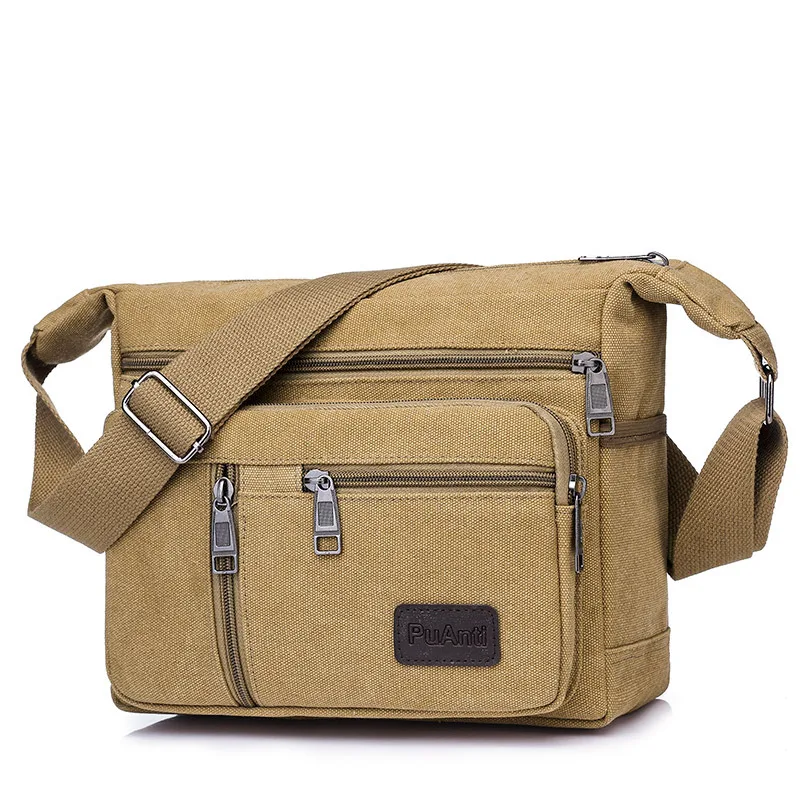 Men's Waxed Canvas Sling Crossbody