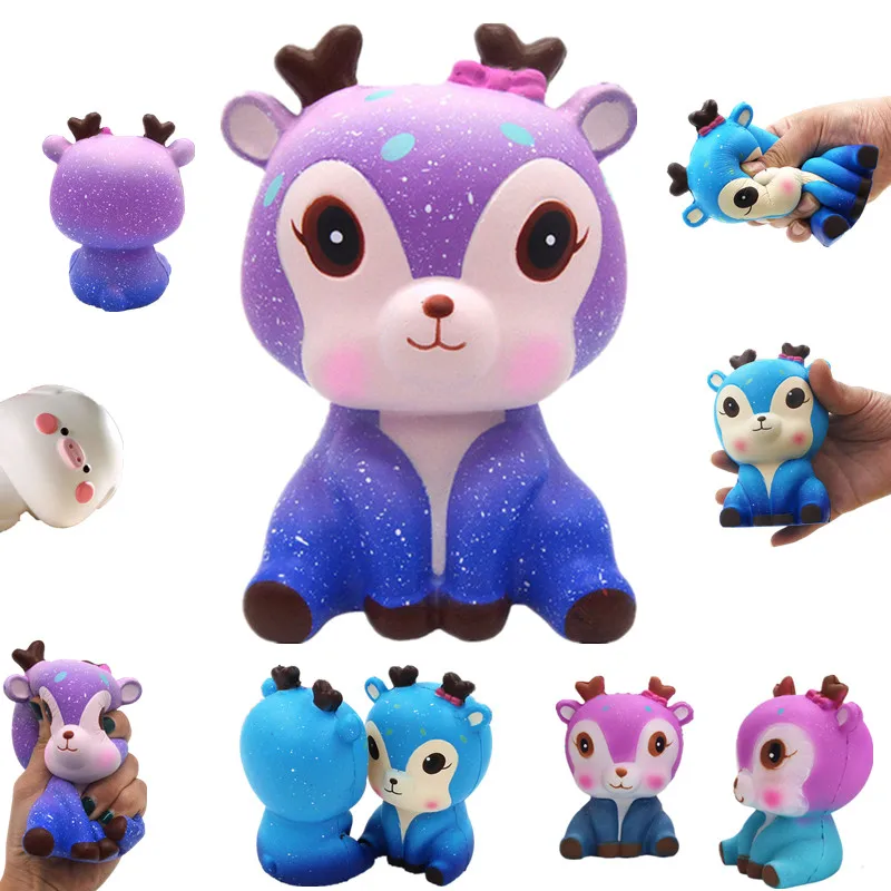 Игрушка из пенополиуретана в виде оленя, мини-фиджет, забавный олень Сика, игрушки-антистресс для детей и взрослых