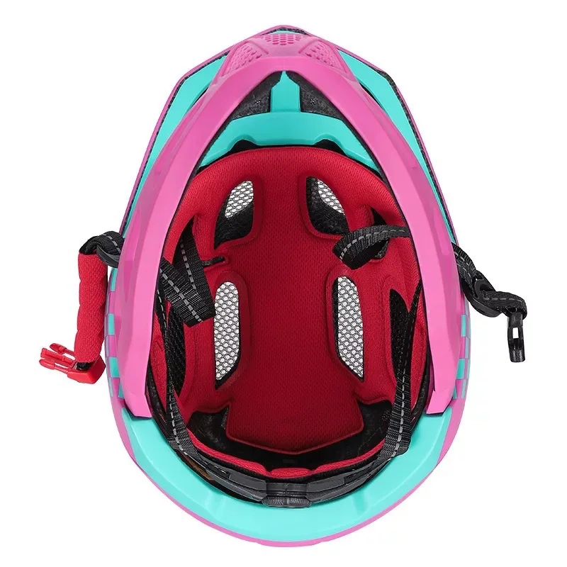 Wholesale Removable Chin Rest Off-roading Children Helmet Bicycle Mtb  Bike Full Face Kids Riding Helmet With Led Taillight