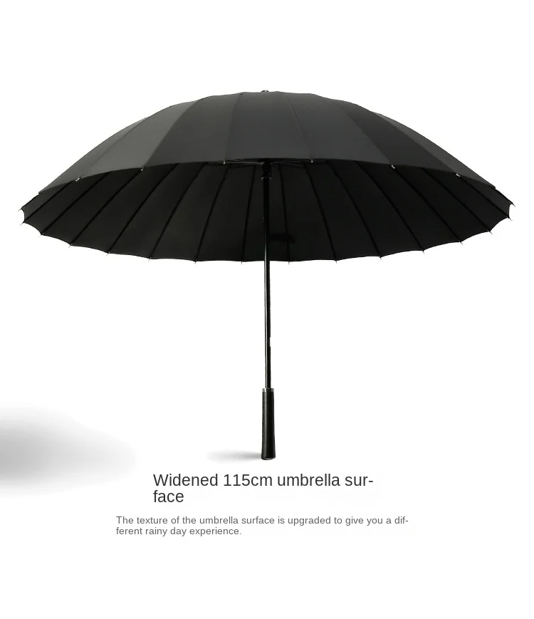 Japanese style 24 ribs manual straight rain umbrella