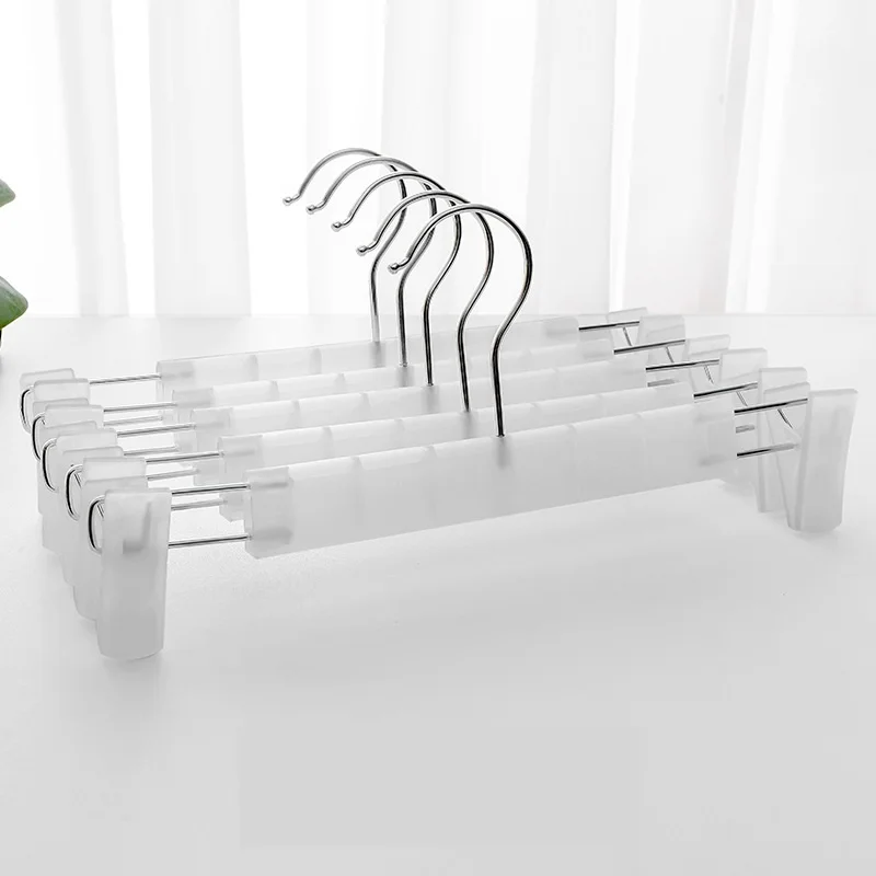 2022 New Black Clear Hangers/pants Hanger High Quality Plastic Trousers