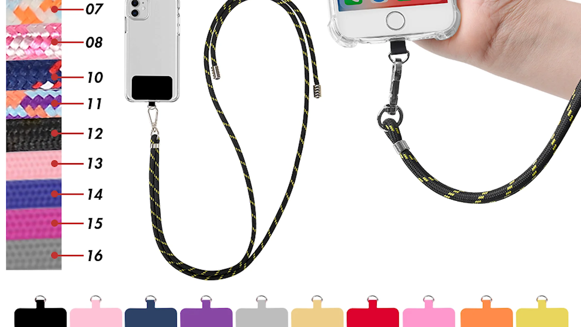 Neckband Lanyard Cell Phone Case With Bodycross Line Long Phone Hang ...