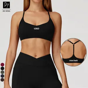 New Design Women Back Cross Sexy Yoga Bra Activewear Gym Fitness Tops Outdoor Running Sports Bras for Women Fitness Plus Size