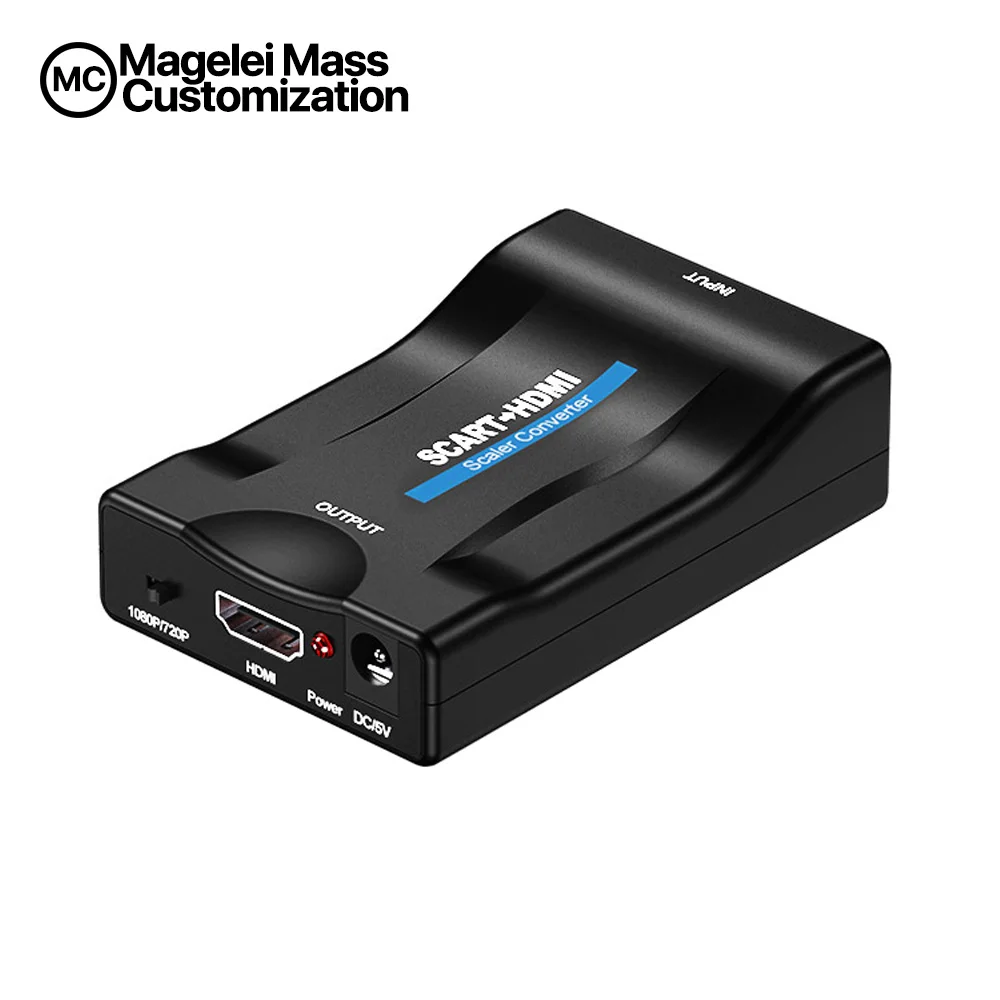 professioneel over het algemeen opstelling Scart To Hdmi Converter Video Audio Upscale Adapter With Scart/hd Switch  Pal/ntsc Video Scaler Scart To Hdmi Digital Converter - Buy Scart To Hdmi  Digital Analog Converter,Scart To Hdmi,Scart To Hdmi Converter
