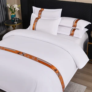 Luxury Five-Star Hotel Bedding Set Embroidered King Super King Duvet Cover Pillowcase Elegant Sheet Sets Brushed for Home Use