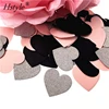 Cuore 3cm - Rosa, nero, argento