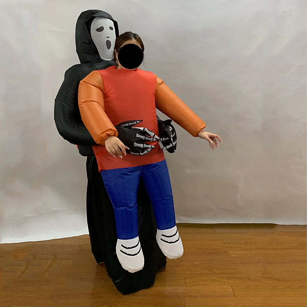 Inflatable Alien Costume for Adults Abducted by Aliens Halloween Party Suit for Costuming