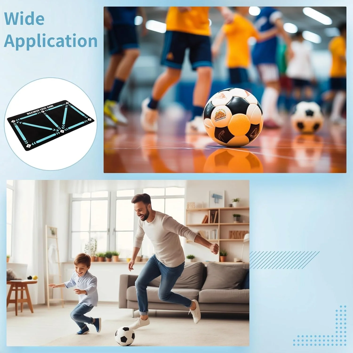 product football training mat diatom mud soccer footstep speed matt football team practicing mat soccer football training equipment-10