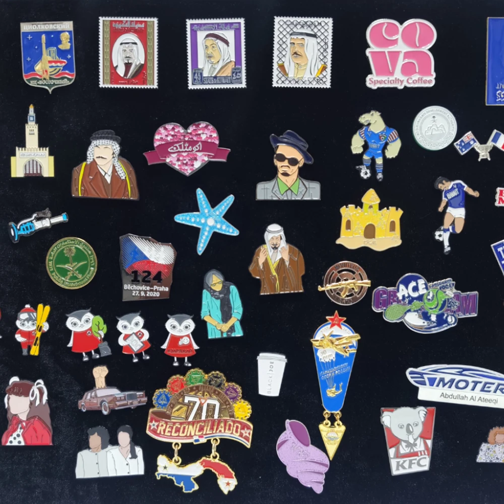 Custom Metal Enamel Souvenirs Employee Name Tags Lapel Pins Giant Pin Art