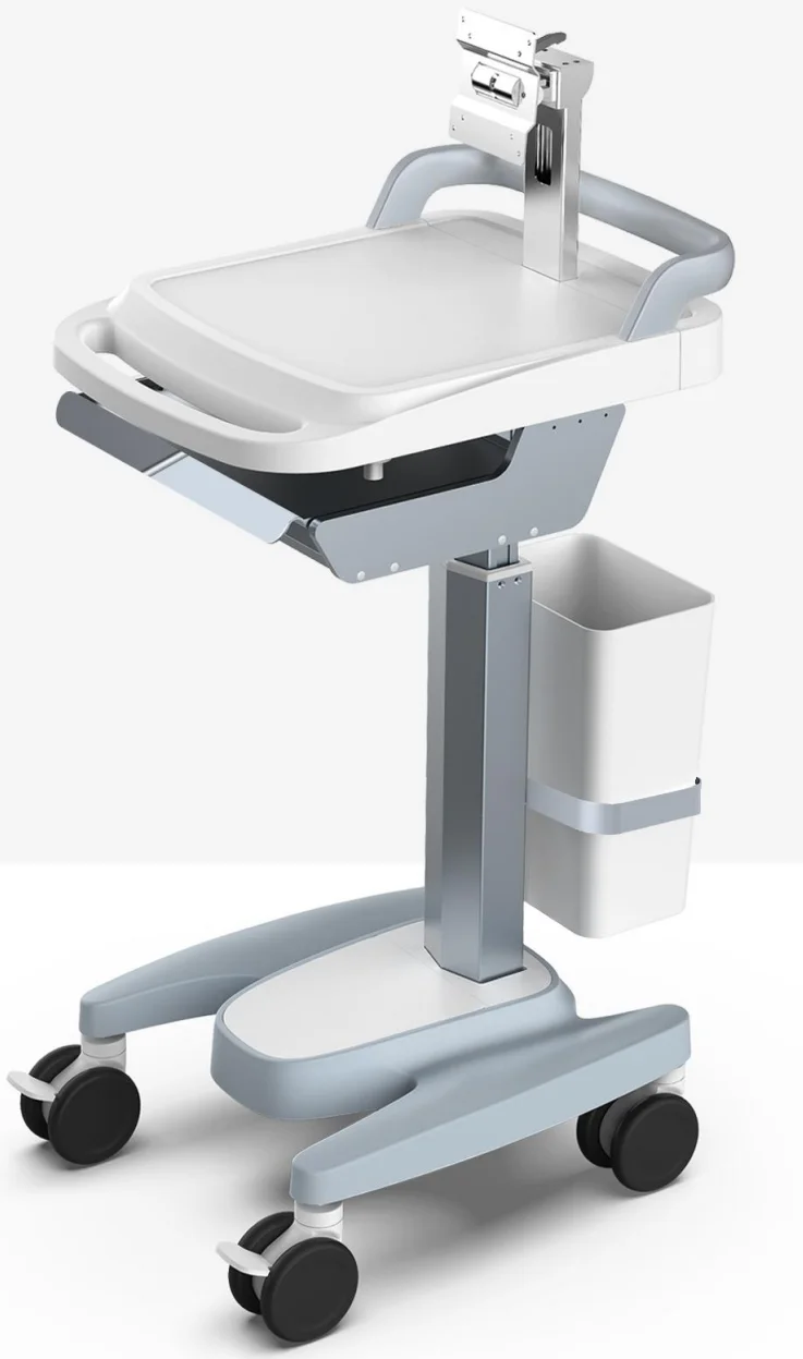 Hospital mobile ECG vital signs monitor trolley