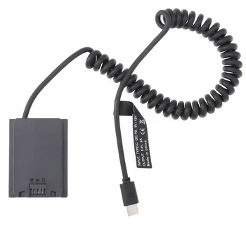 TYPE C NP-FZ100 Dummy Battery Adapter USB Type-C Spring Power Cable for Camera A6600 A7C A7III A7SIII A7R detail image