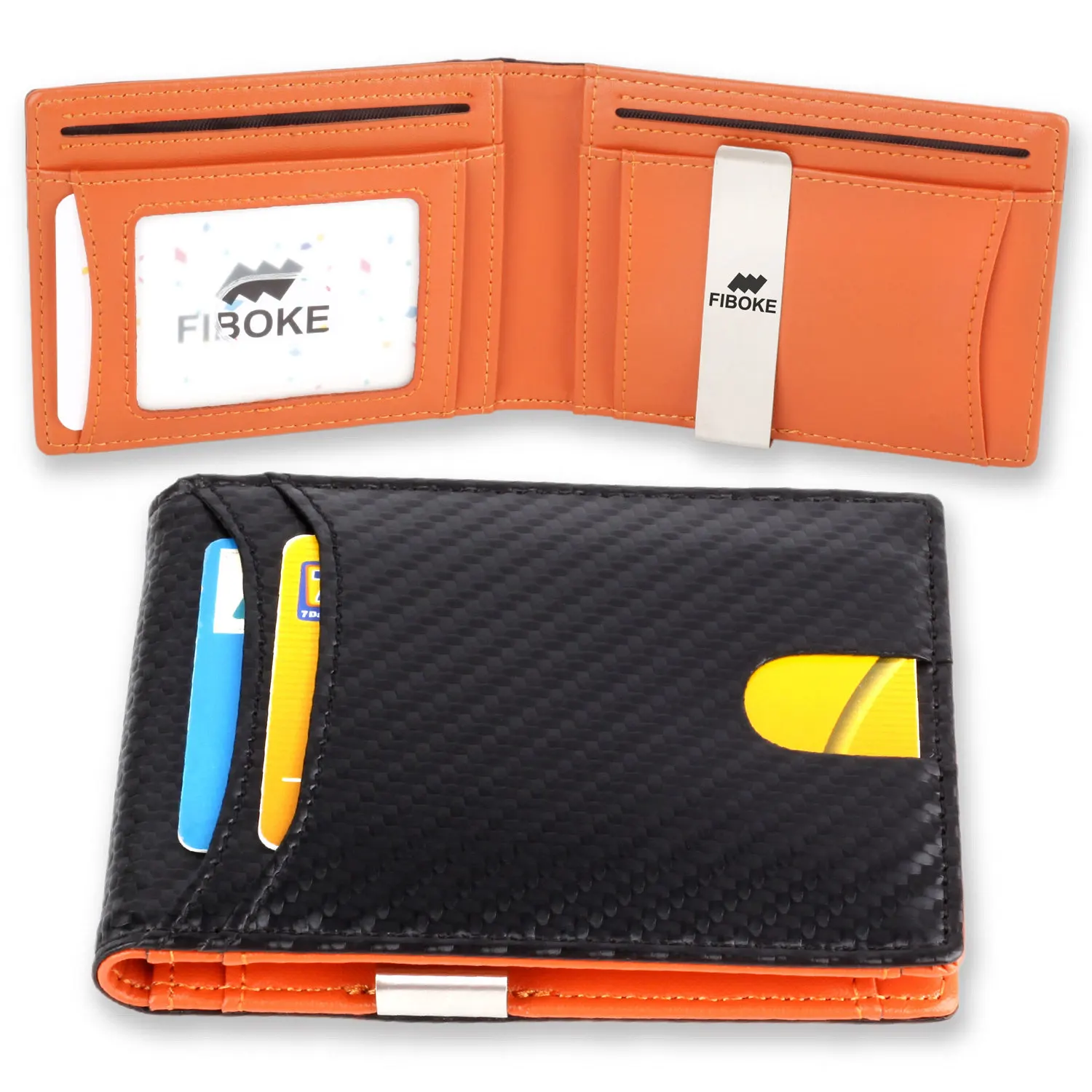 Portafoglio antifurto con porta carte RFID da uomo Black+Brown | Leroy Merlin
