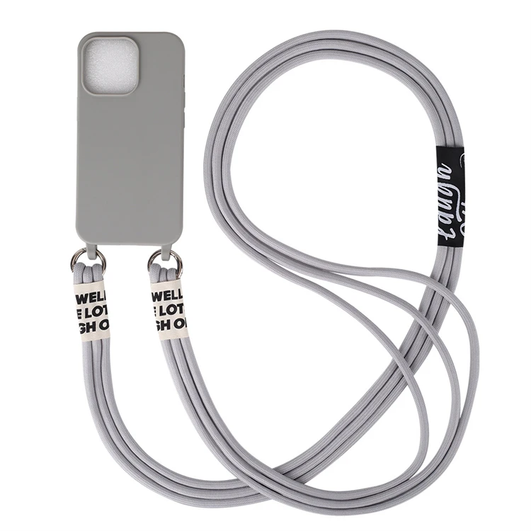 KetteTech Cover Con Cordino Per IPhone 14, Custodia A Tracolla Trasparente Morbido Silicone - Foto 7