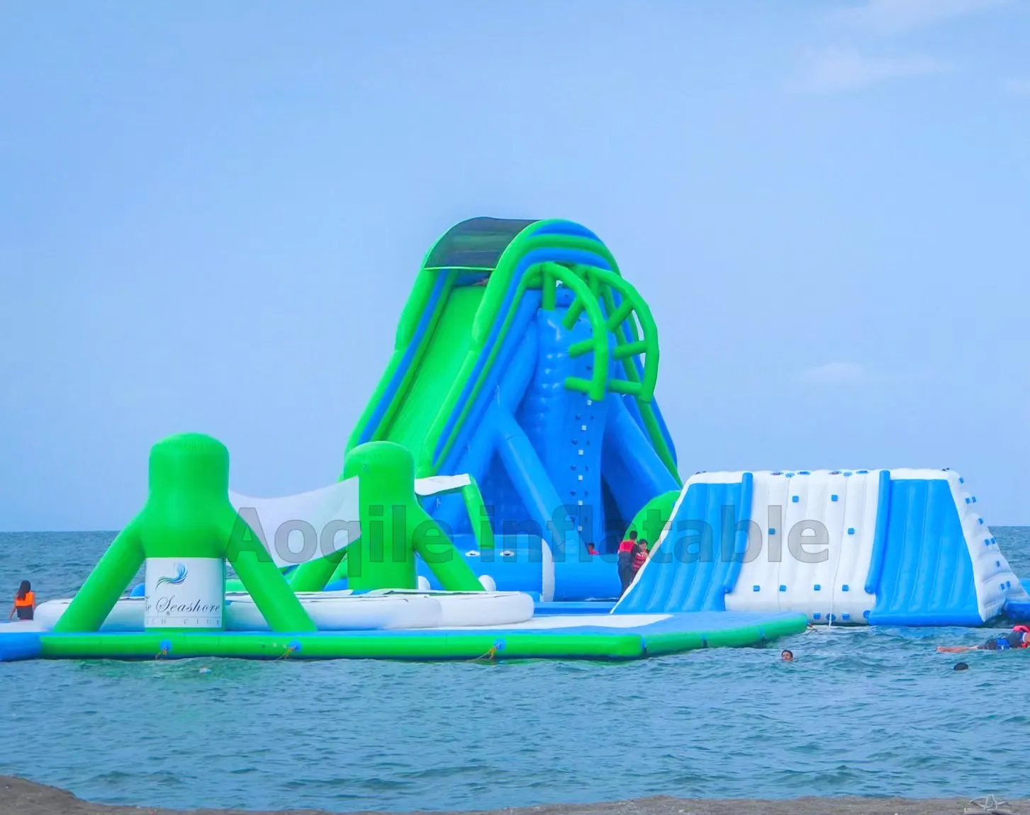 Gran oferta, carrera de obstáculos de agua inflable para lago, parque acuático inflable para adultos, juegos de parque de diversión