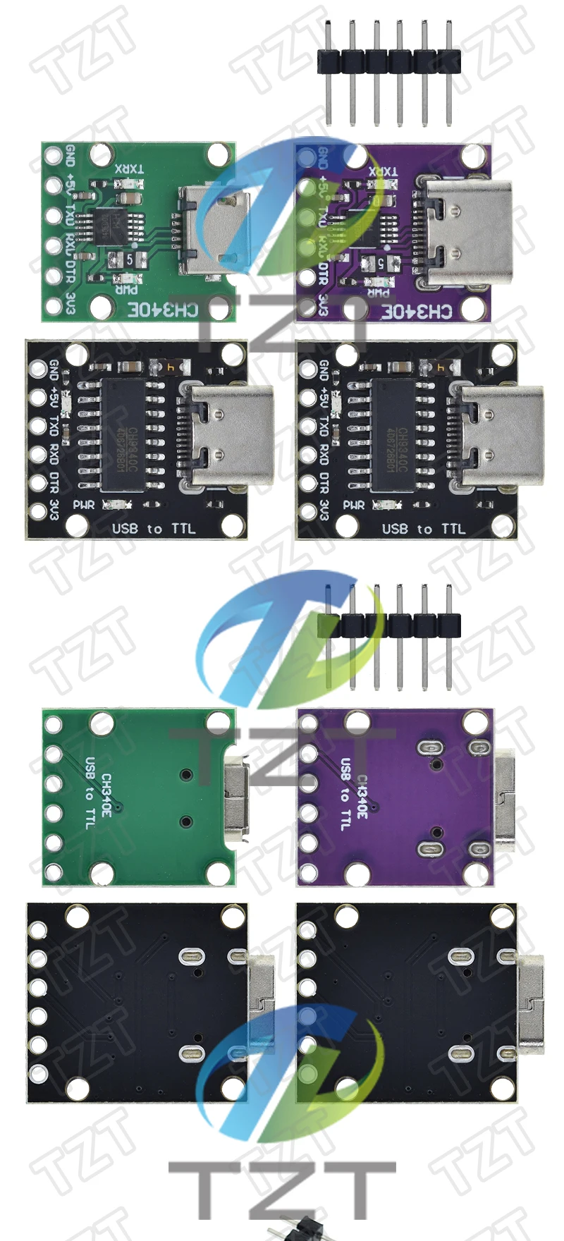 Tzt Ch340n Sop8 Usb To Ttl Module Pro Mini Downloader Replaces Ch340g ...