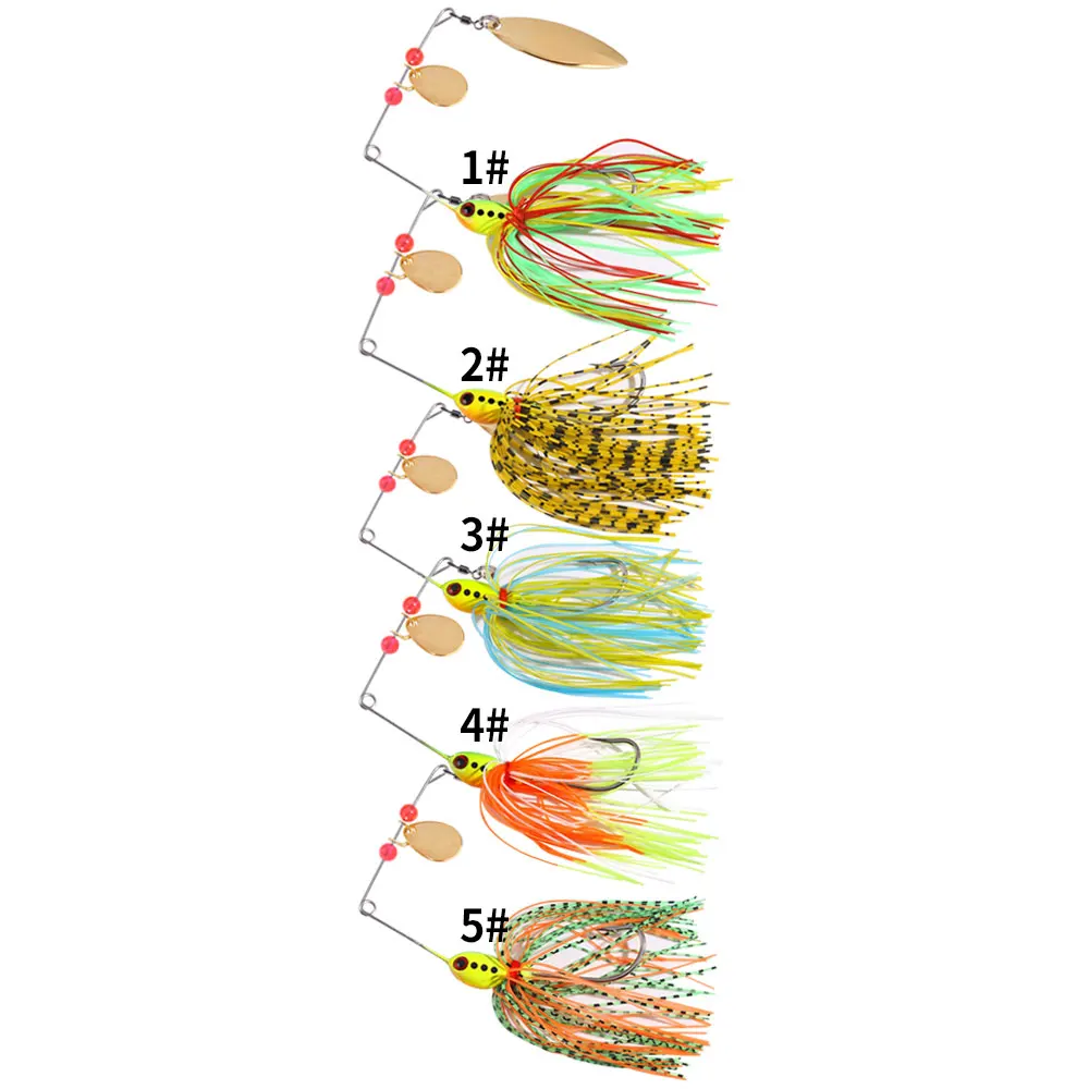 5-Pack 5-Inch Silicone Norris Crawfish Skirts - Spinnerbait Buzz Bait Material