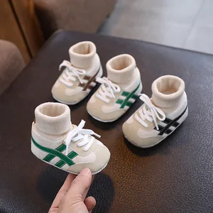 Wholesale Unisex Autumn and Winter Breathable Infant Toddler Walking Shoes Boys Girls Sock Head Shoes Baby Shoes