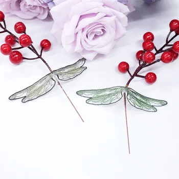 Professional design realistic dragonfly wing embroidery model props dragonfly embroidery