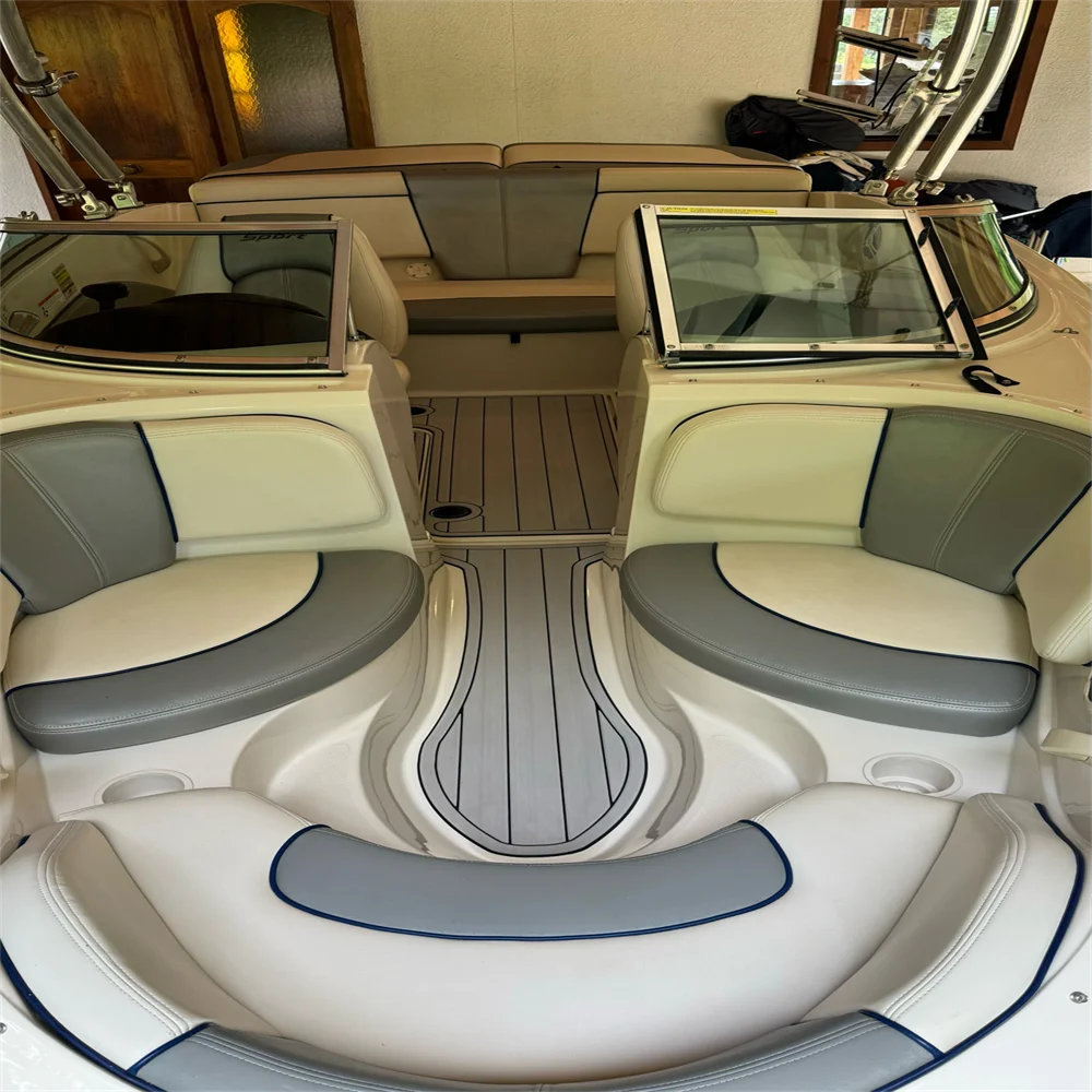 Tapis De Pont EVA Pour Sea Ray 180 Sport – Plateforme Cockpit Et Bain, Motif Teck, 2005