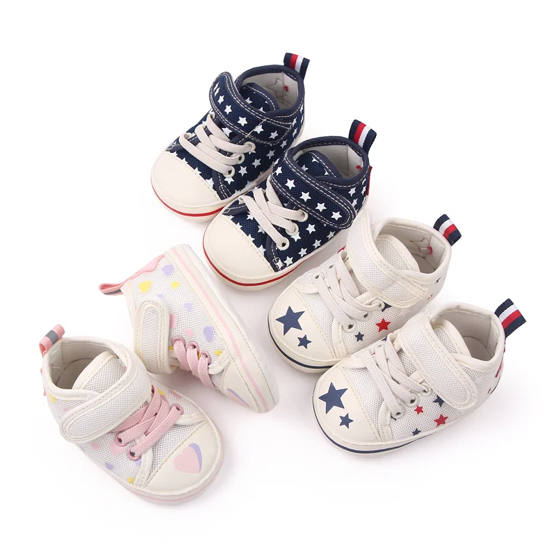0-12 months infants shoes Indoor soft soled non-slip toddler shoes Breathable mesh top baby shoes