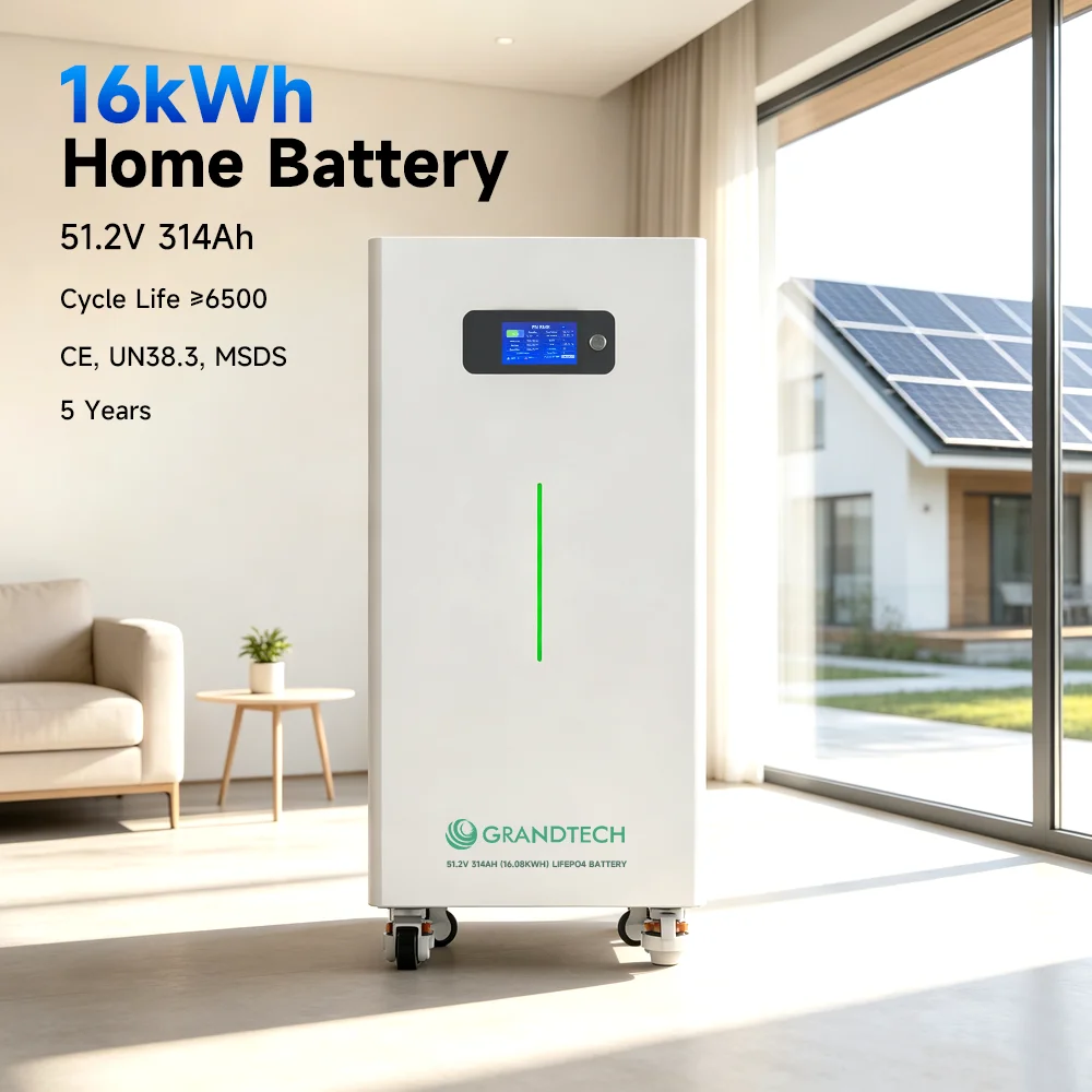 6500CYCLES Low-voltage Lithium (lifepo4) Battery 51.2V 314Ah/16kWh 280Ah/15kWh for Household Solar Systems Solar Energy System