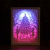 7 Colors Light Wooden Frame