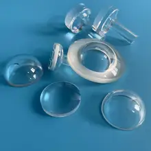 High Temperature UV Fused Silica Protective Dome Cover Lens Optical Quartz Glass Ball Lens