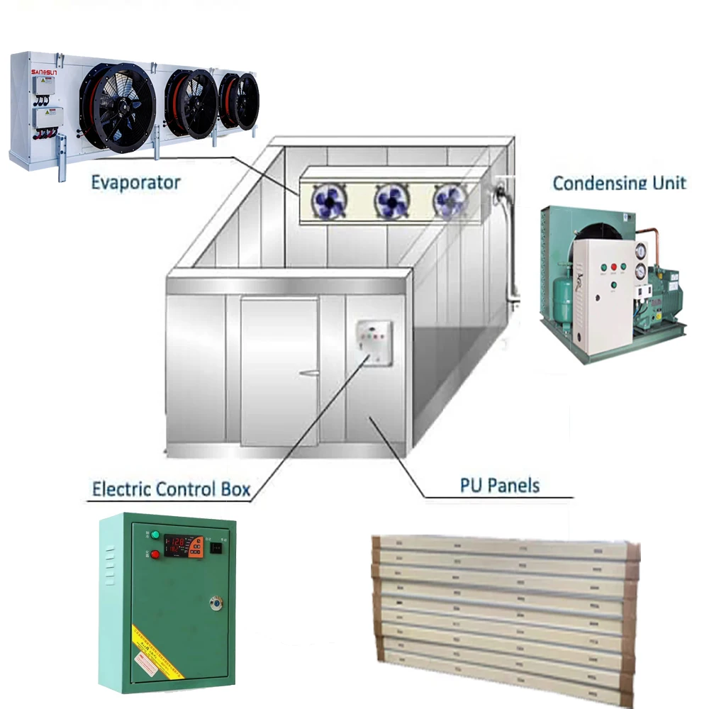 Stable Climate Control Cold Room for Chocolate Confectionery Storage Featuring Solar Copeland Compressor Gear Bearing Core