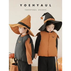 YOEHYAUL S1655 Unisex Boy Girl Child Pumpkin Series Hats Kids Toddler Pumpkin Series Bag