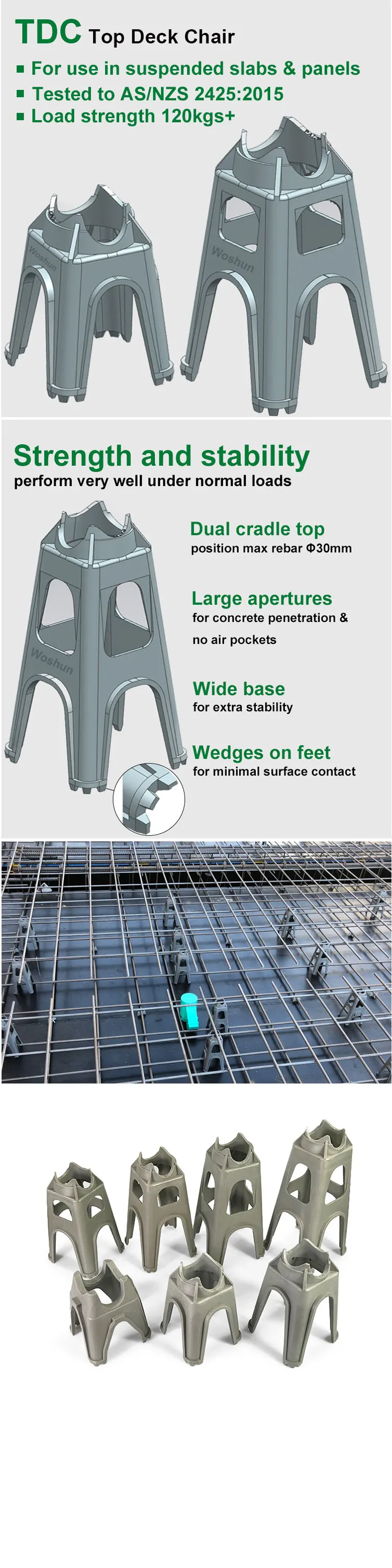 Manufacturer Pp Plastic Concrete Wheel Spacer 5/8