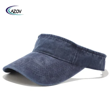 Washed Pure Cotton Visor Cap Street Trendy Headless Baseball Cap Summer Outdoor Sun Hat