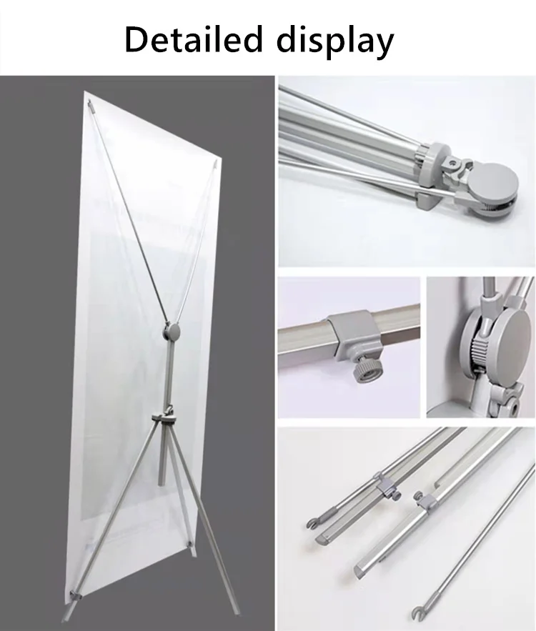 Luxury Adjustable X Display Rack Banner Poster Display Rack Commercial