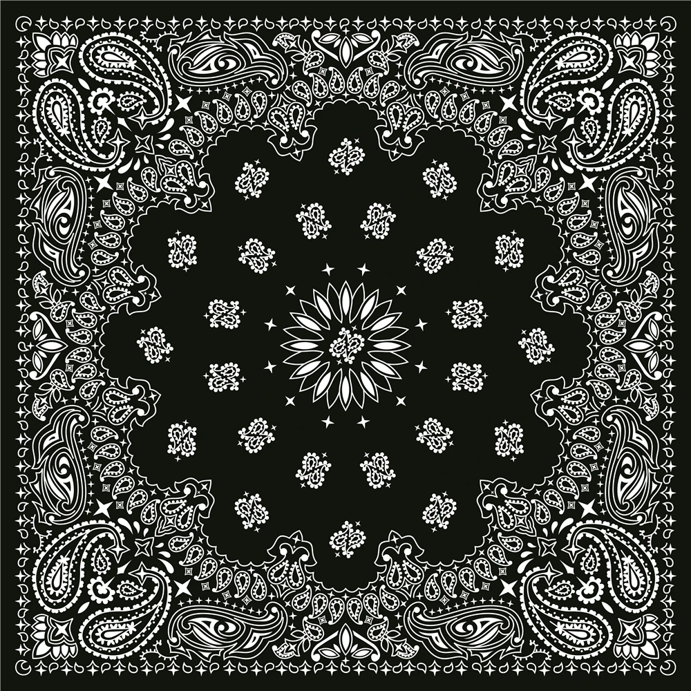 
 Классическая бандана, быстрая доставка, недорогая бандана из хлопчатобумажной ткани с принтом Пейсли  