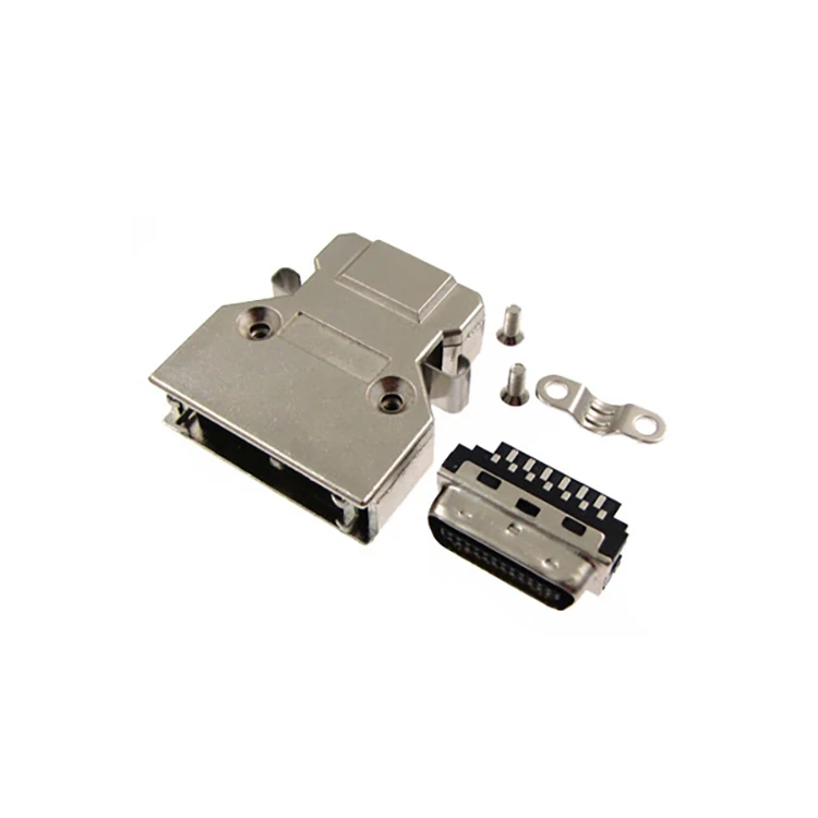 MDR 26 Pos Connector to CN 26 Pin SCSI Shielded Cable with Latch Clip
